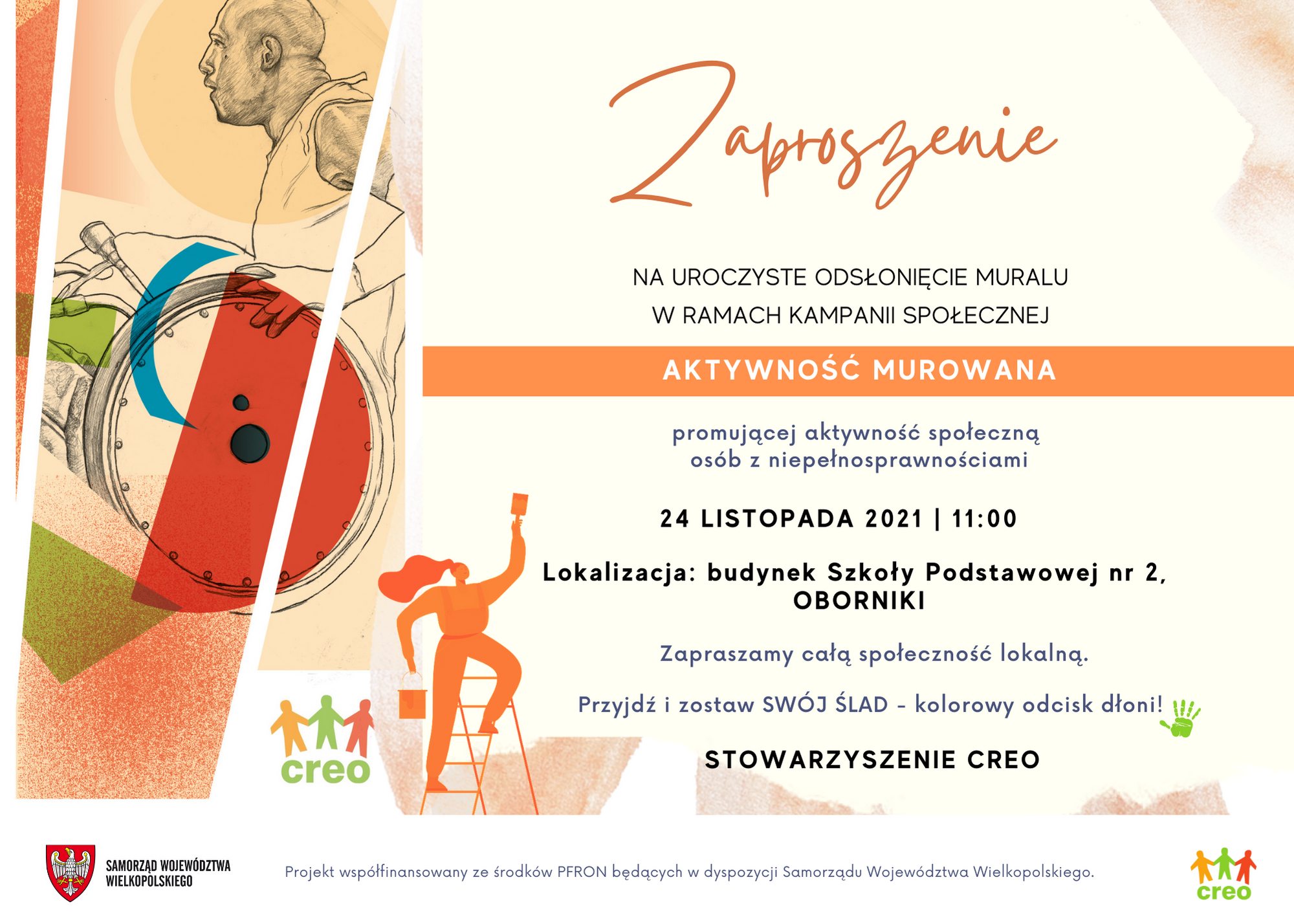 Zaproszenie na uroczyste odsłonięcie muralu w gminie Oborniki